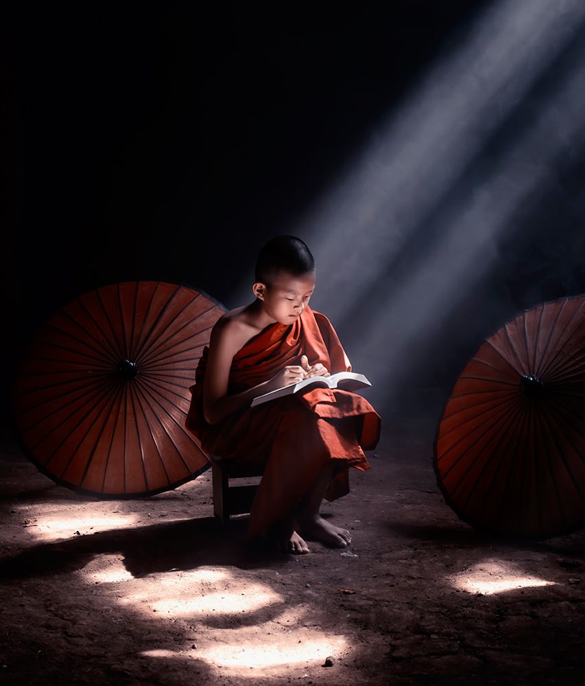 Monk art print by Fira Mikael for $57.95 CAD