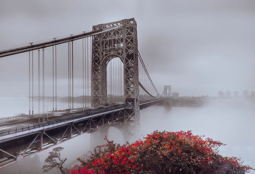 Gwb In Autumn art print by Wei Dai for $57.95 CAD