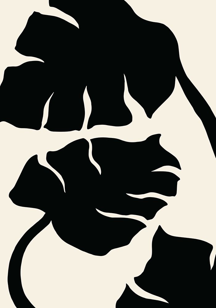 Monstera Black art print by 1x Studio for $57.95 CAD
