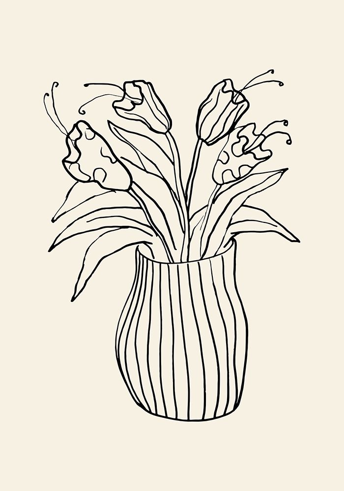 Vase Sketch art print by 1x Studio for $57.95 CAD