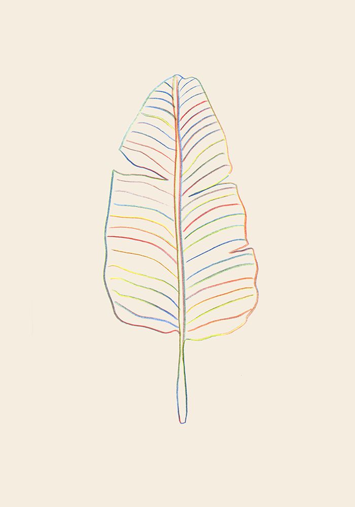 Banana Rainbow Leaf art print by 1x Studio for $57.95 CAD