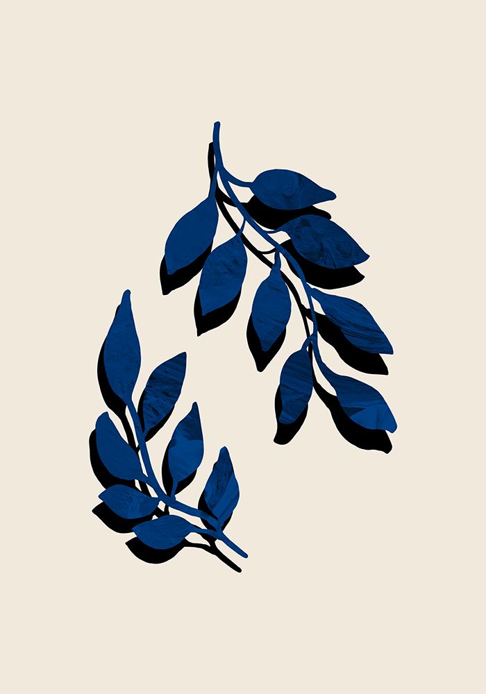 Blue Twig Brush art print by 1x Studio for $57.95 CAD