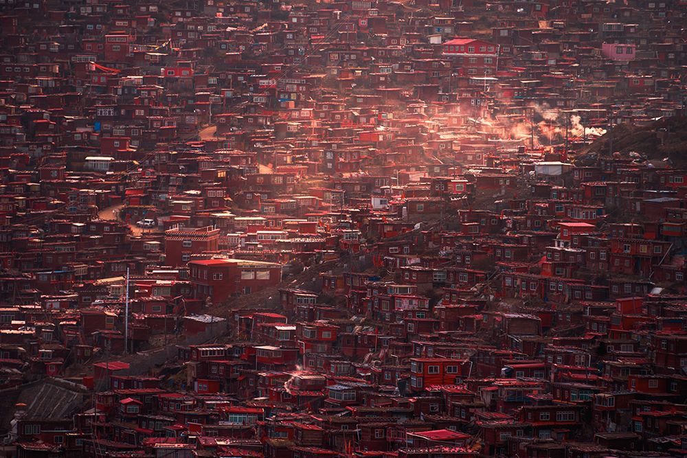 Intensive Building Group art print by TIANQI for $57.95 CAD