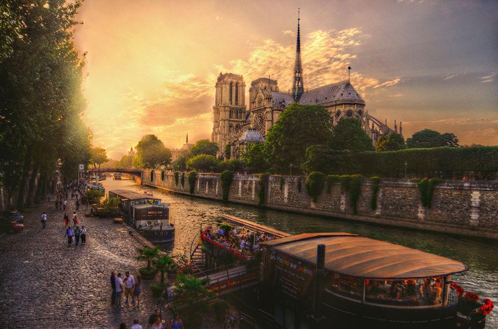 Cathacdrale Notre-Dame De Paris art print by Mohamed Kazzaz for $57.95 CAD