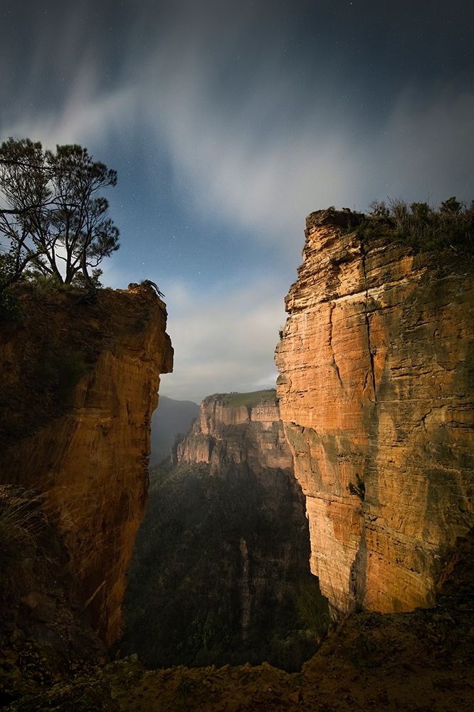 Moonlight over Blue Mountains art print by Yan Zhang for $57.95 CAD