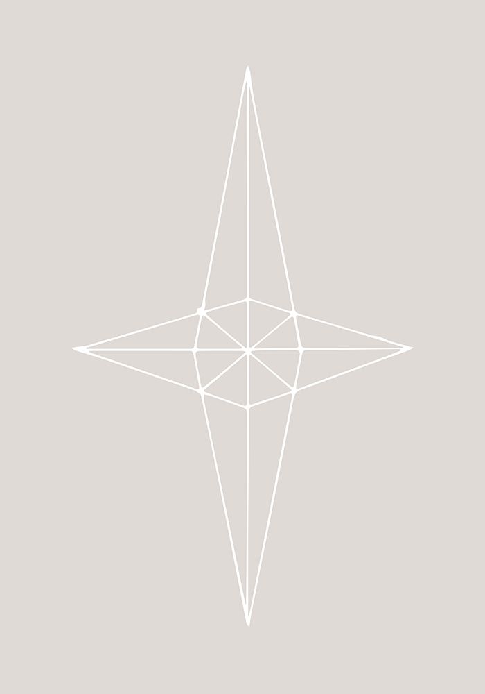 Grid Star Grey art print by 1x Studio II for $57.95 CAD
