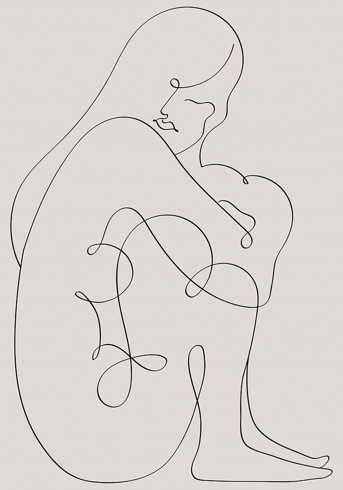 Woman Lines Black art print by 1x Studio II for $57.95 CAD