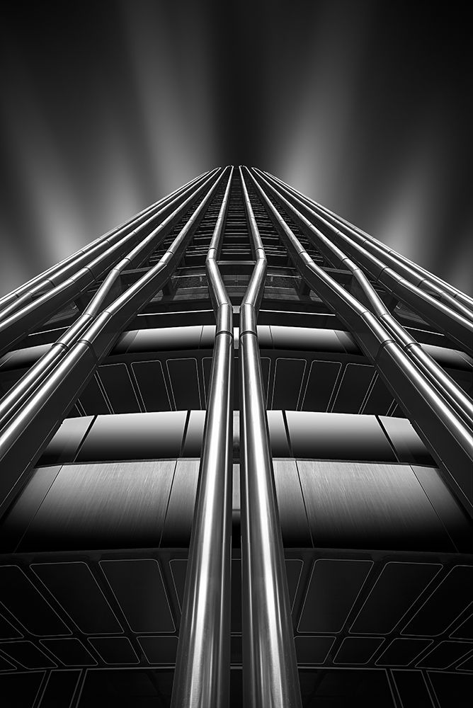 Lines on the skyscraper art print by Juan Lopez Ruiz for $57.95 CAD