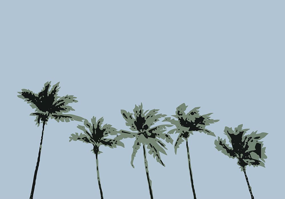 Palms Blue art print by 1x Studio II for $57.95 CAD