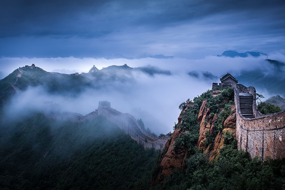 Chinas Jinshanling Great Wall art print by Simoon for $57.95 CAD