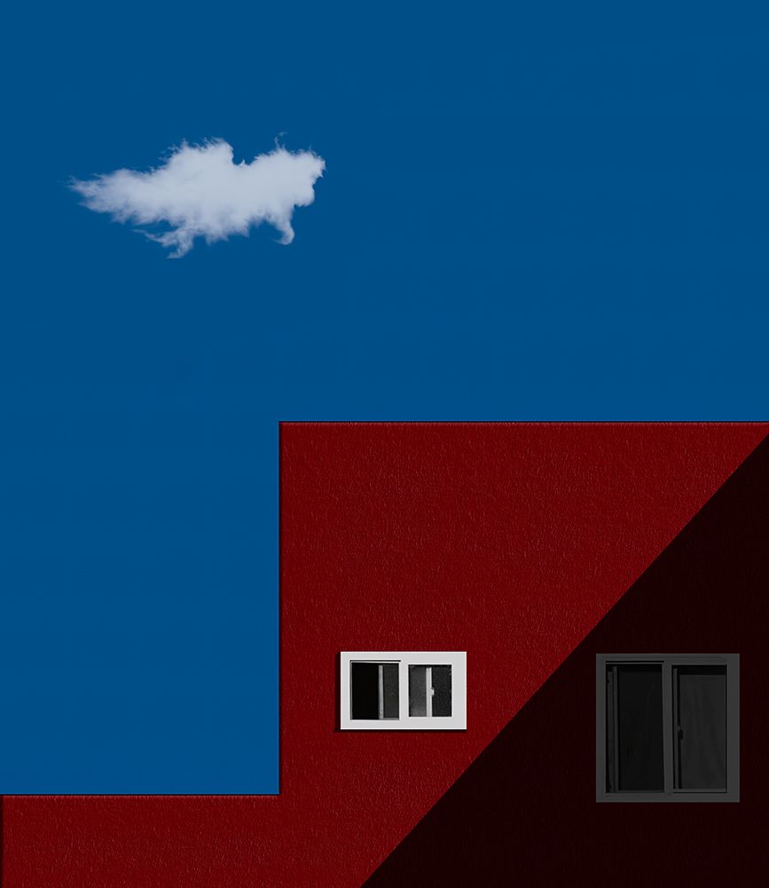The red house art print by Roxana Labagnara for $57.95 CAD