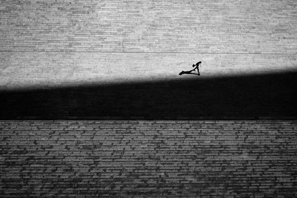 Approach the shadow art print by zhankosz for $57.95 CAD