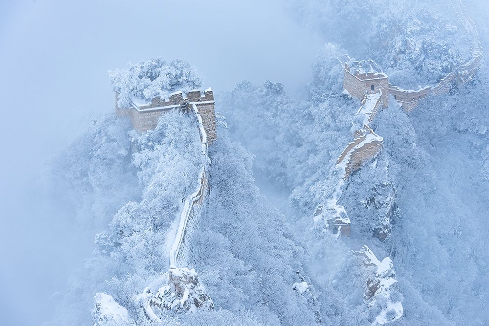 The Great Wall In Ice And Snow art print by Simoon for $57.95 CAD