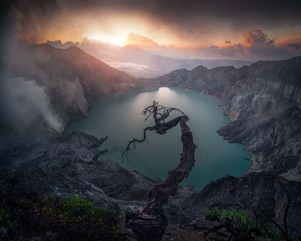 Sunset Ijen Crater art print by Fikri Muharram for $57.95 CAD