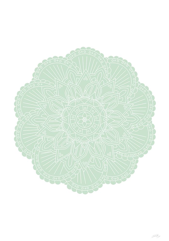 Mandala Green art print by 1x Studio II for $57.95 CAD