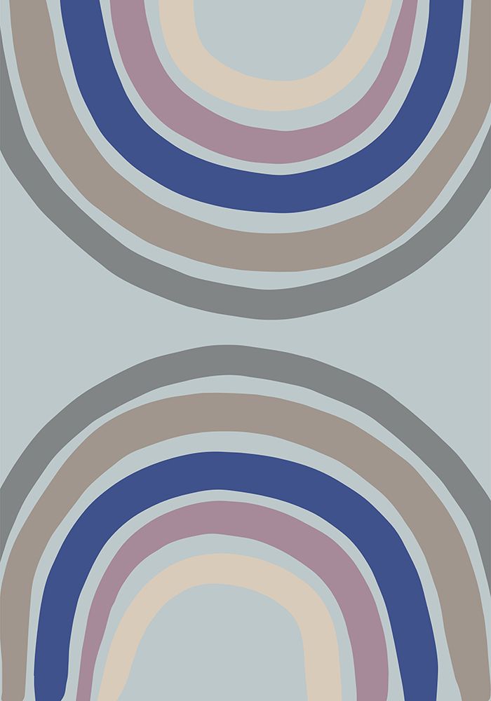 Double Rainbow Blue art print by 1x Studio for $57.95 CAD