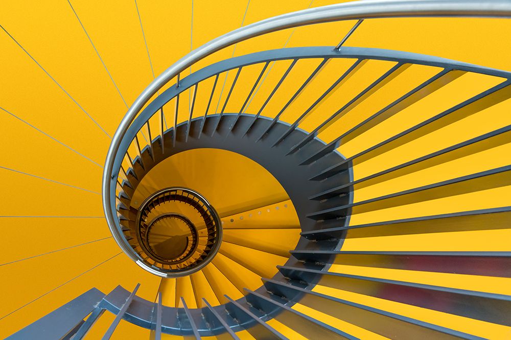 Yellow swirl art print by Greetje van Son for $57.95 CAD