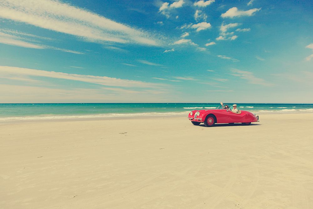 The Red Car art print by Massimo Della Latta for $57.95 CAD