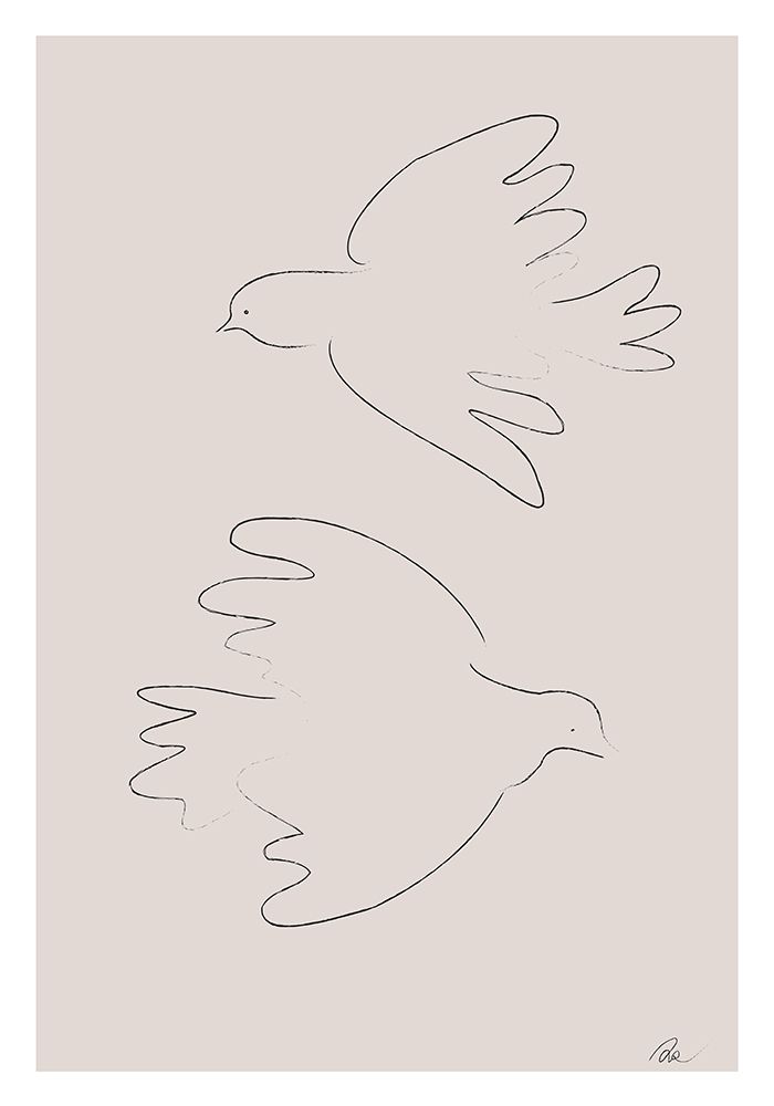Two Doves art print by 1x Studio II for $57.95 CAD