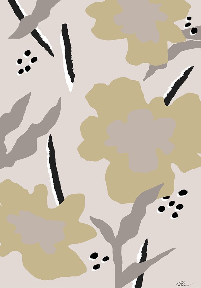 Beige Flowers art print by 1x Studio II for $57.95 CAD