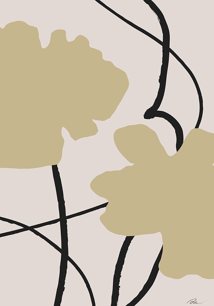 Beige Flowers 02 art print by 1x Studio II for $57.95 CAD