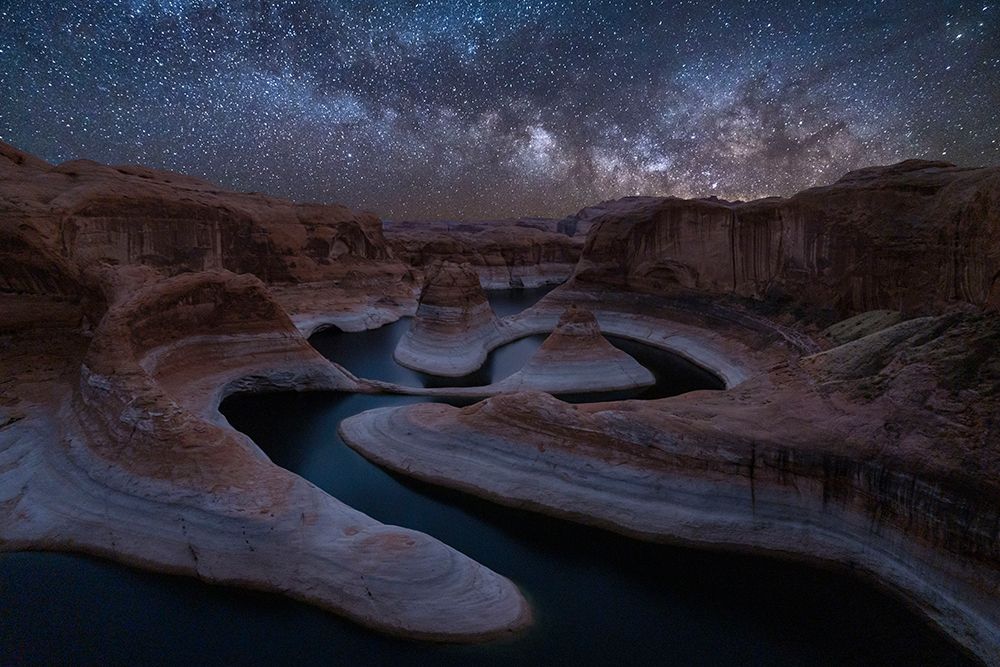Reflection Canyon at Night art print by Tahmina for $57.95 CAD