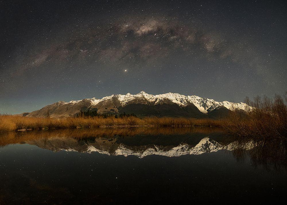 Snow Mountain Under Moonlight art print by Yan Zhang for $57.95 CAD