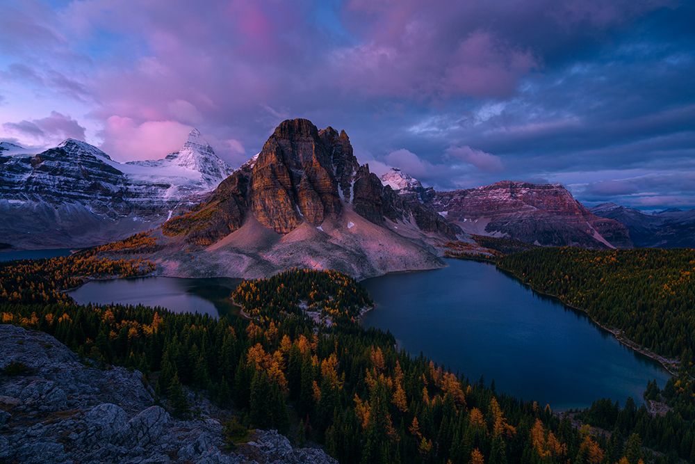 Sunrise at Mt. Assiniboine art print by Jenny L. Zhang for $57.95 CAD