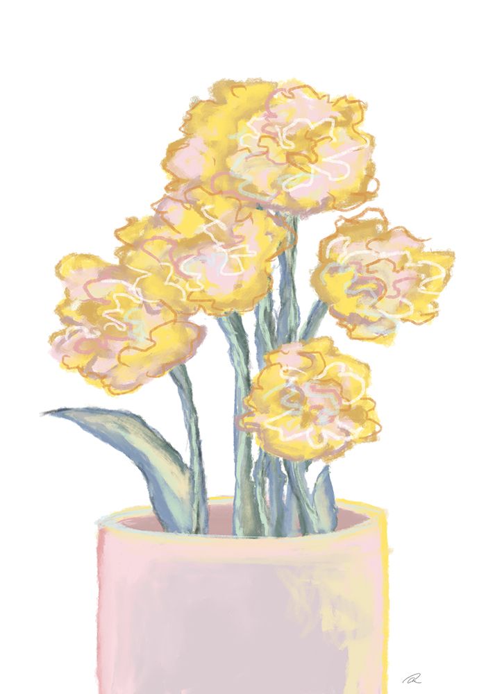 Yellow flowers art print by 1x Studio II for $57.95 CAD