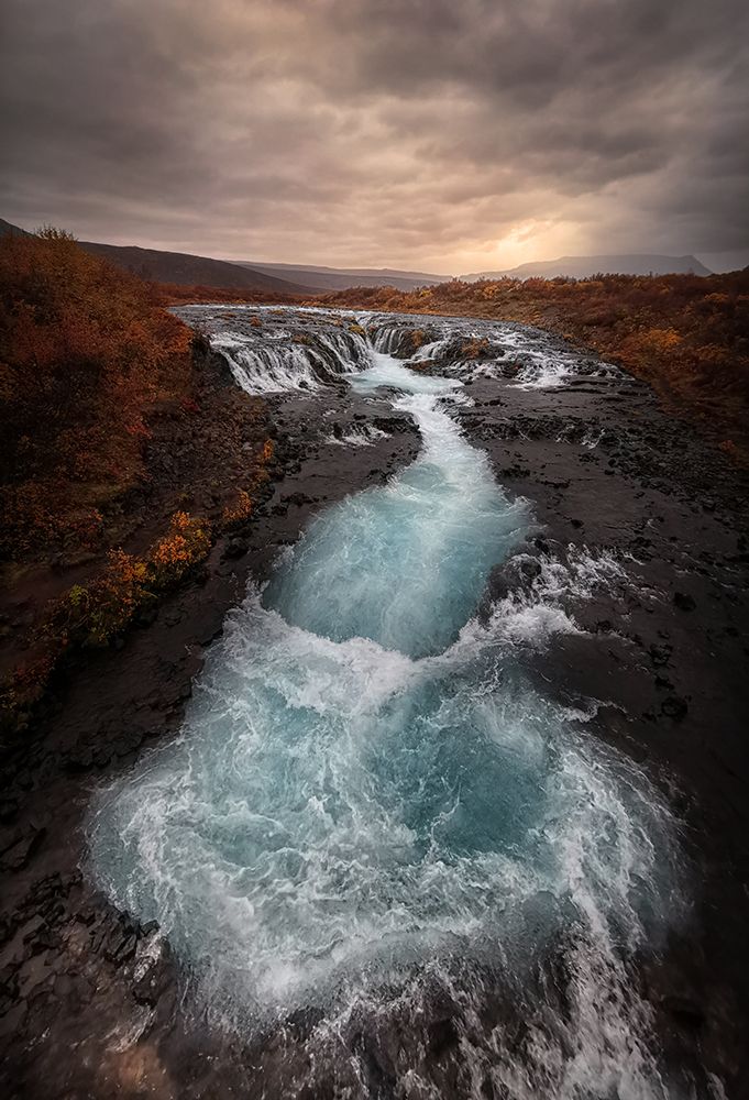 Bruarfoss art print by Larry Deng for $57.95 CAD