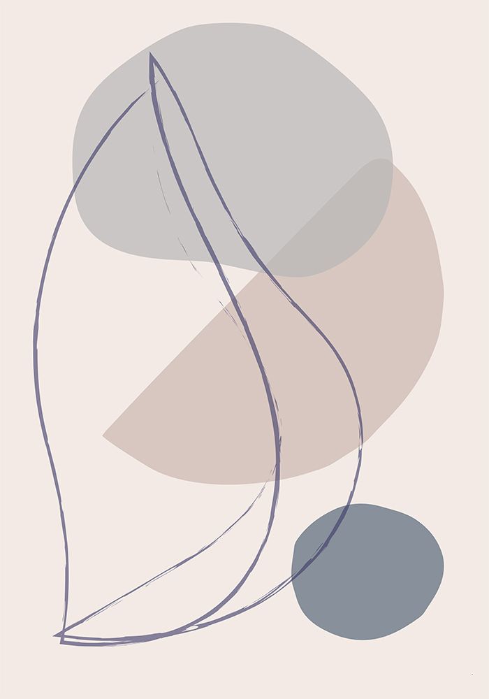 New Shapes Blue No 1 art print by 1x Studio for $57.95 CAD