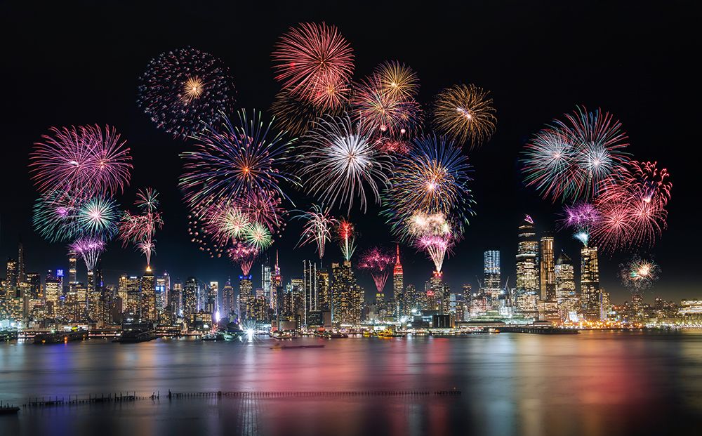Firework In New York City art print by Wei Dai for $57.95 CAD