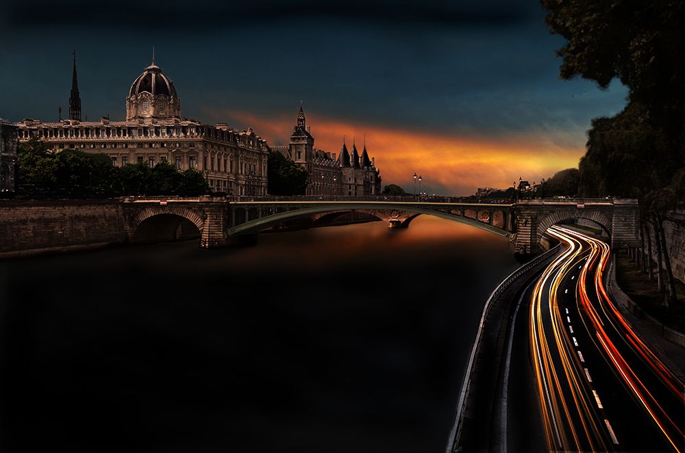 Evening At La Concergierie art print by Pierre Bacus for $57.95 CAD