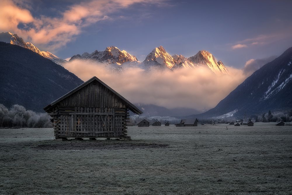The Valley Of Barns art print by Ludwig Riml for $57.95 CAD