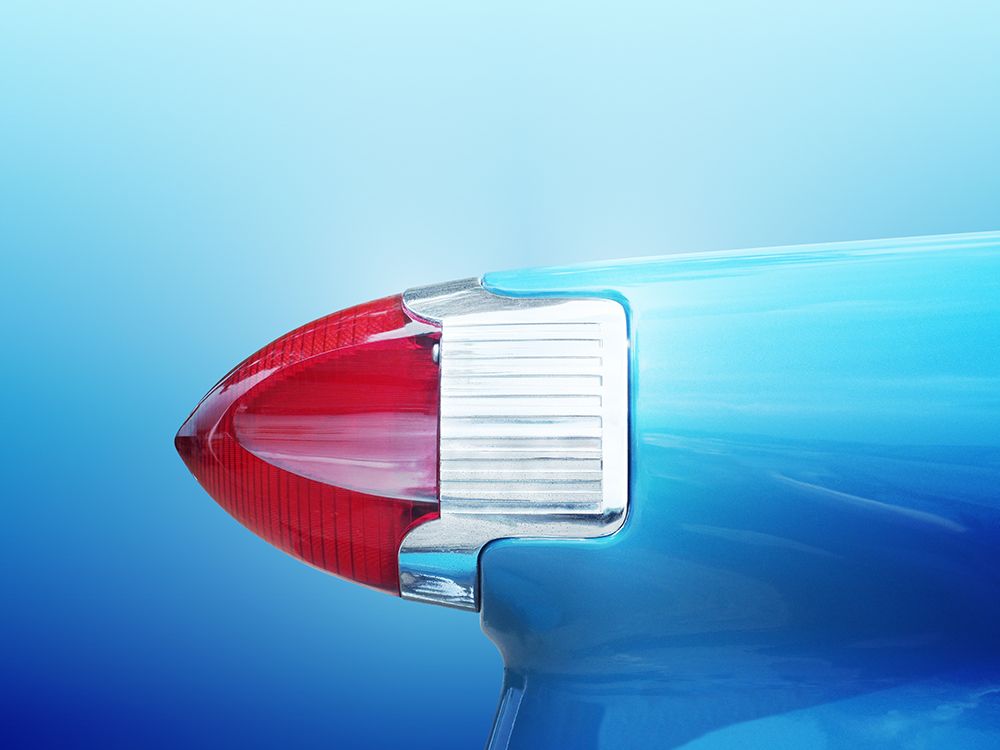 Us Classic Car 88 1956 Tail Fin Abstract art print by Beate Gube for $57.95 CAD