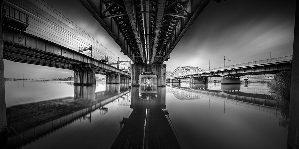 Modern Bridges Reflection art print by Yoshihiko Wada for $57.95 CAD