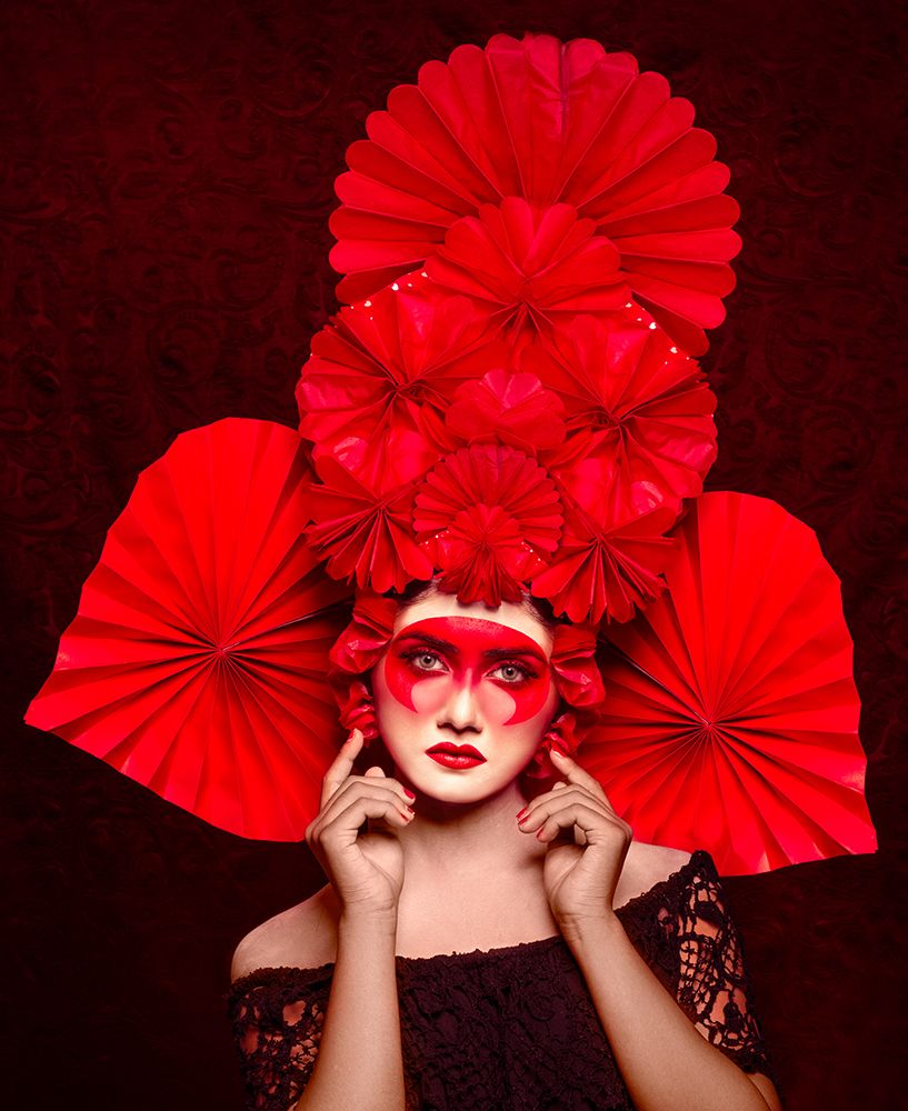 Chinese Red Art art print by Debarghya Mukherjee for $57.95 CAD