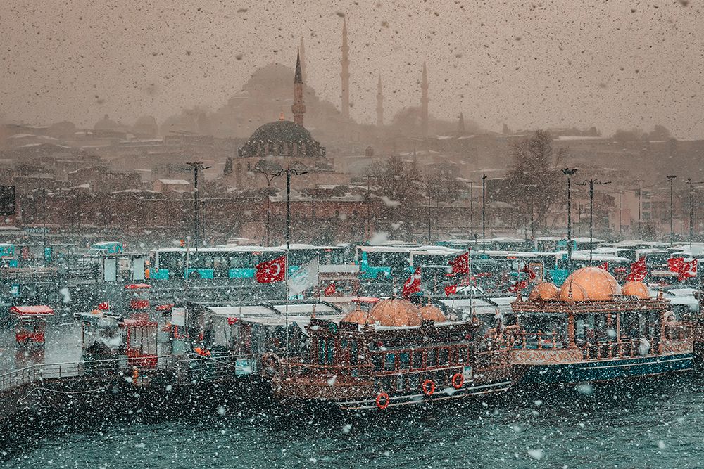 EminApnA&frac14; Square,Adstanbul art print by Meric Aktar for $57.95 CAD
