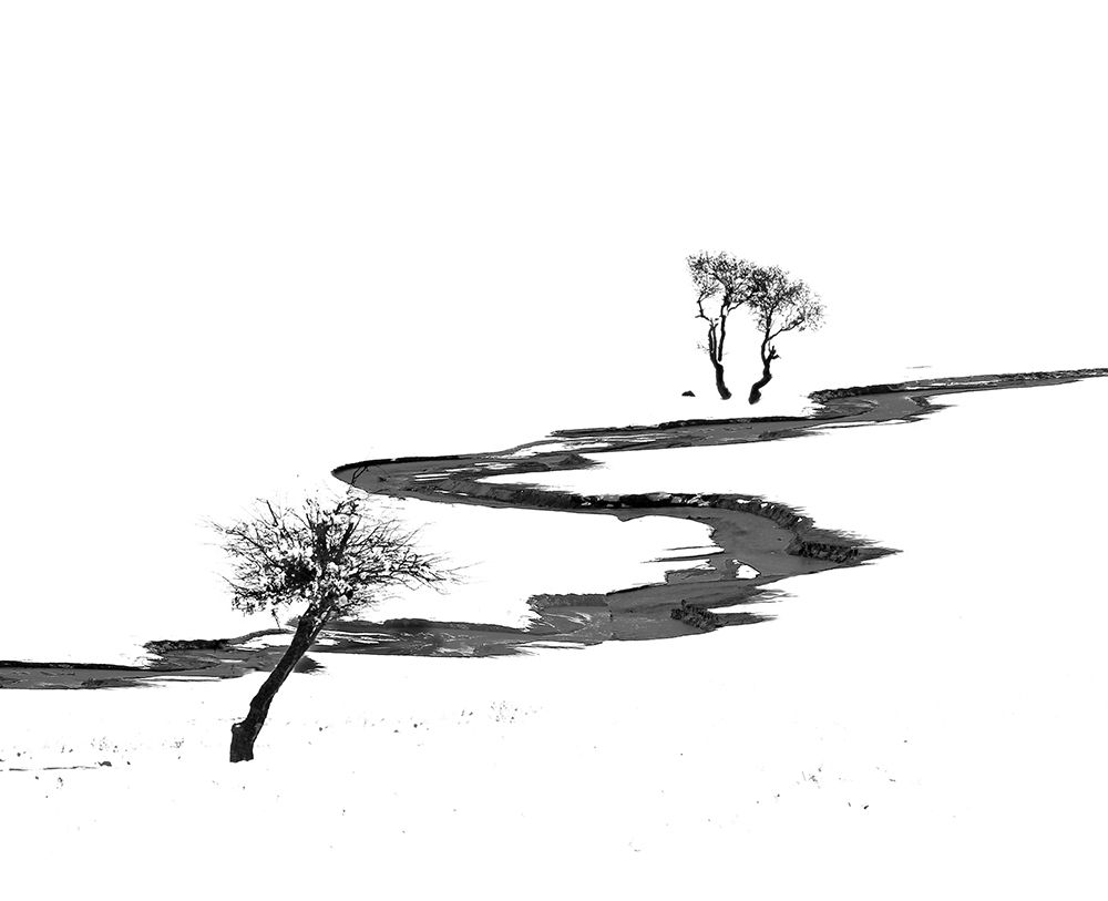 Both sides of the river art print by Payman Mollaie for $57.95 CAD