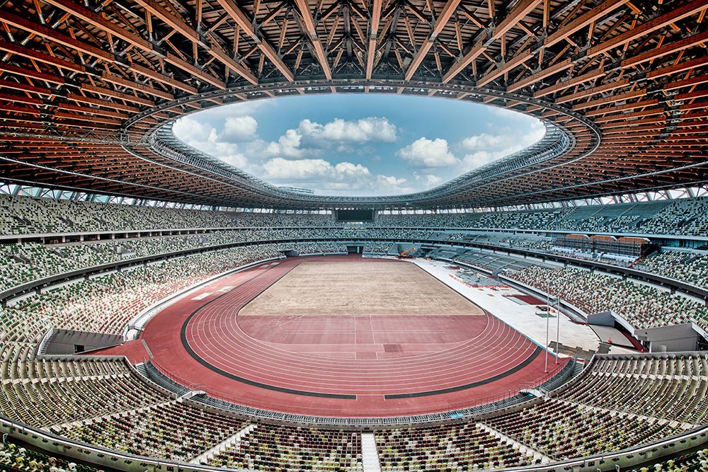 Tokyo 2020 Olympic Stadium art print by Gidaka Oyama for $57.95 CAD