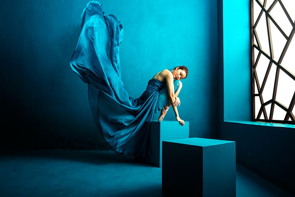Feel Blue art print by Lita Pratikto for $57.95 CAD