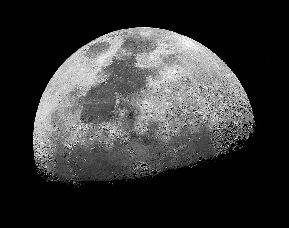Oh Look At The Moon, Shes Shining Up There art print by Mainak Chakraborty for $57.95 CAD