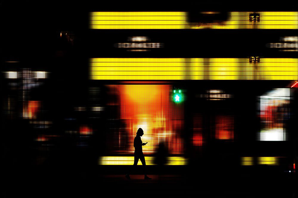 Ginza at Night art print by Toshiro for $57.95 CAD