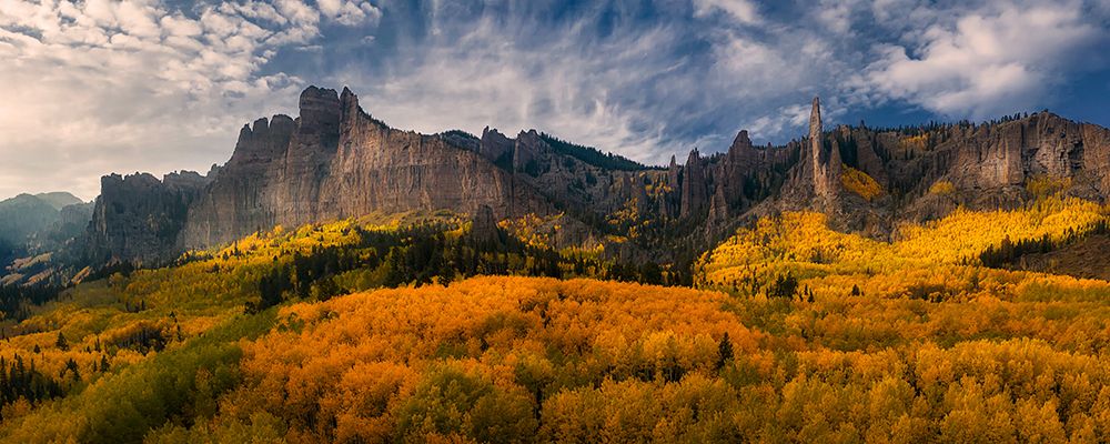 Golden Carpet Under Castle Rocks art print by Mei Xu for $57.95 CAD