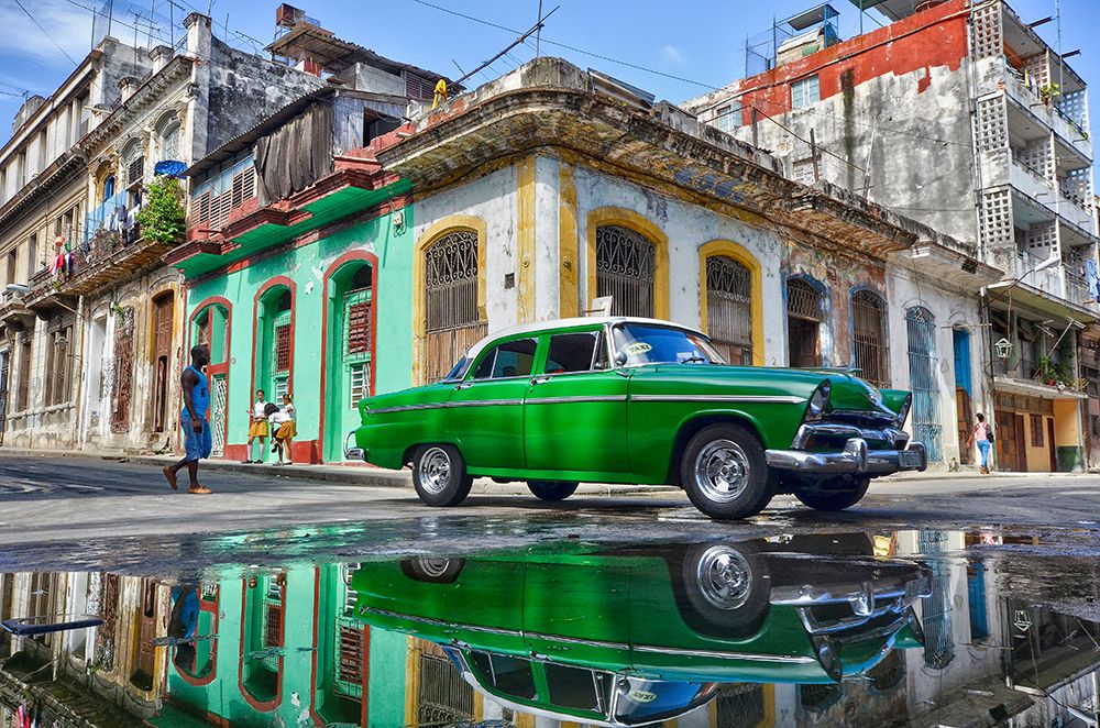Under A Worned Green Car art print by Itzik Einhorn for $57.95 CAD