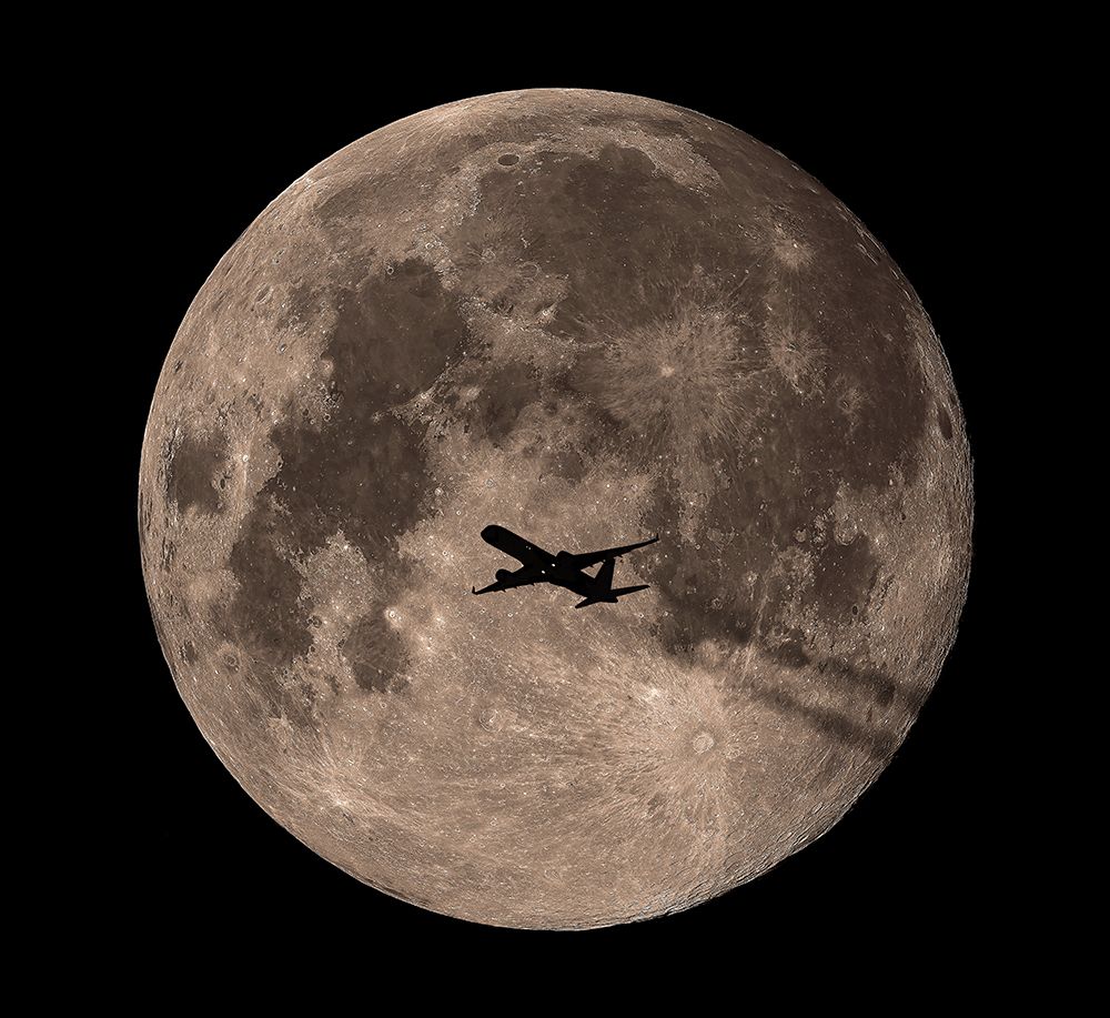 Passing Through Full Moon art print by Mainak Chakraborty for $57.95 CAD