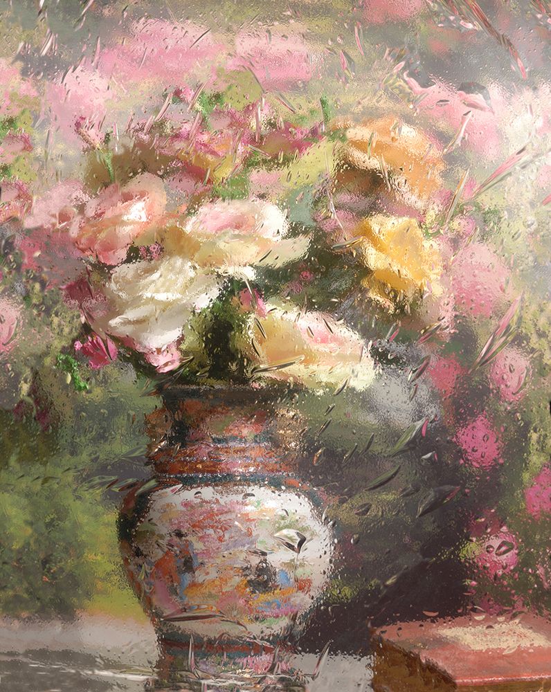 Still life with flowers art print by Andrey Morozov for $57.95 CAD