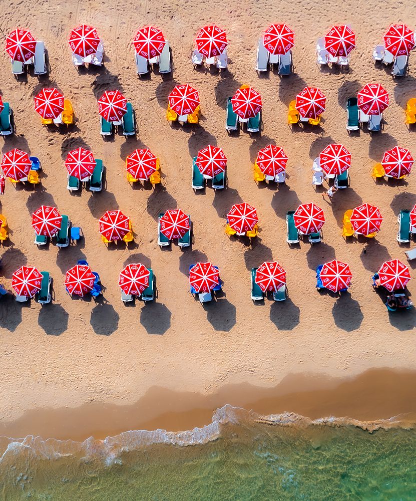 Parasols Parade art print by Gilad Topaz for $57.95 CAD