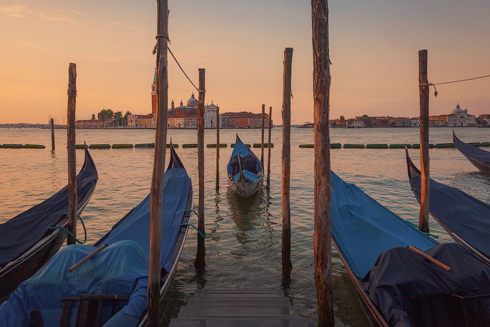 Venecian boats art print by Juan Romero Salamanca for $57.95 CAD