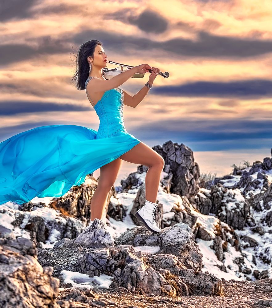 Tanya-The Queen Of The Violin art print by Vasil Nanev for $57.95 CAD